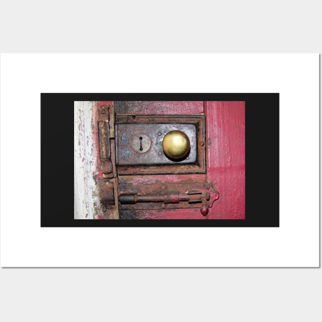 Olden but Golden - Old cottage door lock Wall Art by WesternExposure